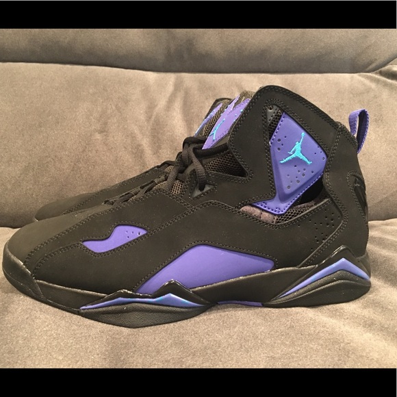 black and purple jordan flights